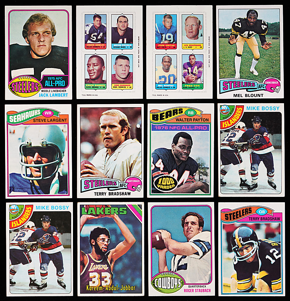 1965-1979 Multi-Sport Shoebox Collection (900+) with Several Hall of Famers & Stars