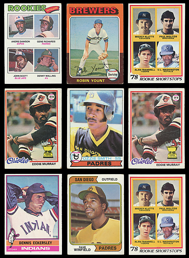 1967-1979 Topps Shoebox Collection (1,600+) with Several Hall of Famers & Stars