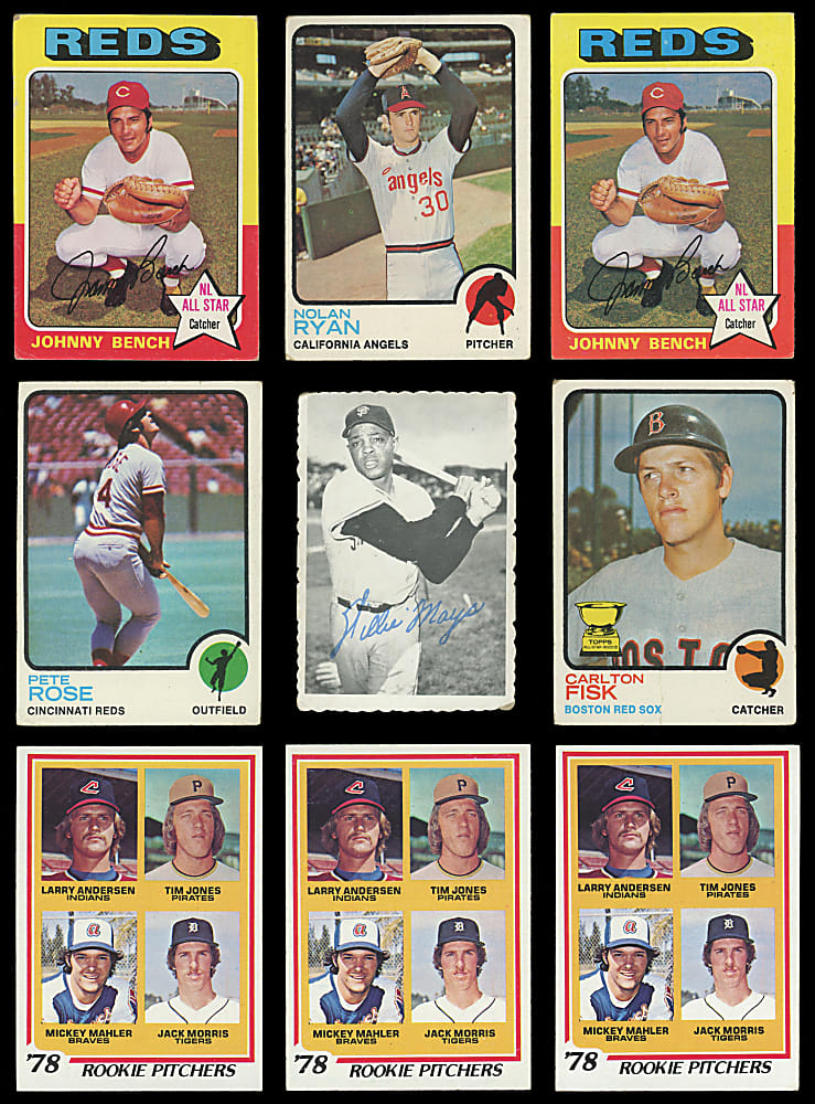 1967-1979 Topps Shoebox Collection (1,600+) with Several Hall of Famers & Stars