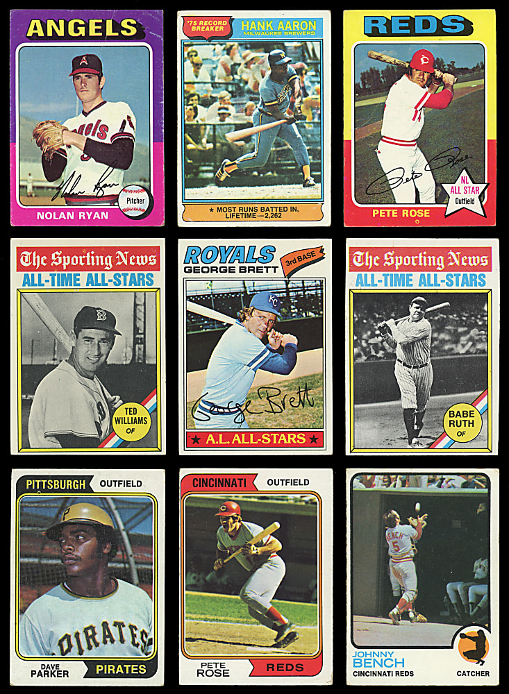 1967-1979 Topps Shoebox Collection (1,600+) with Several Hall of Famers & Stars