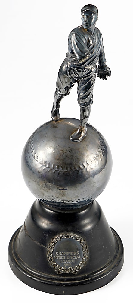 1922 Spalding Tampa Inter-Social League Champions Silver-Plated Trophy Made by Dieges & Clust