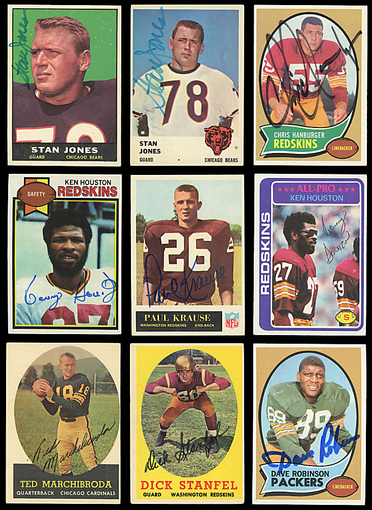 1948-1979 Washington Redskins Related Signed Card Collection (267)