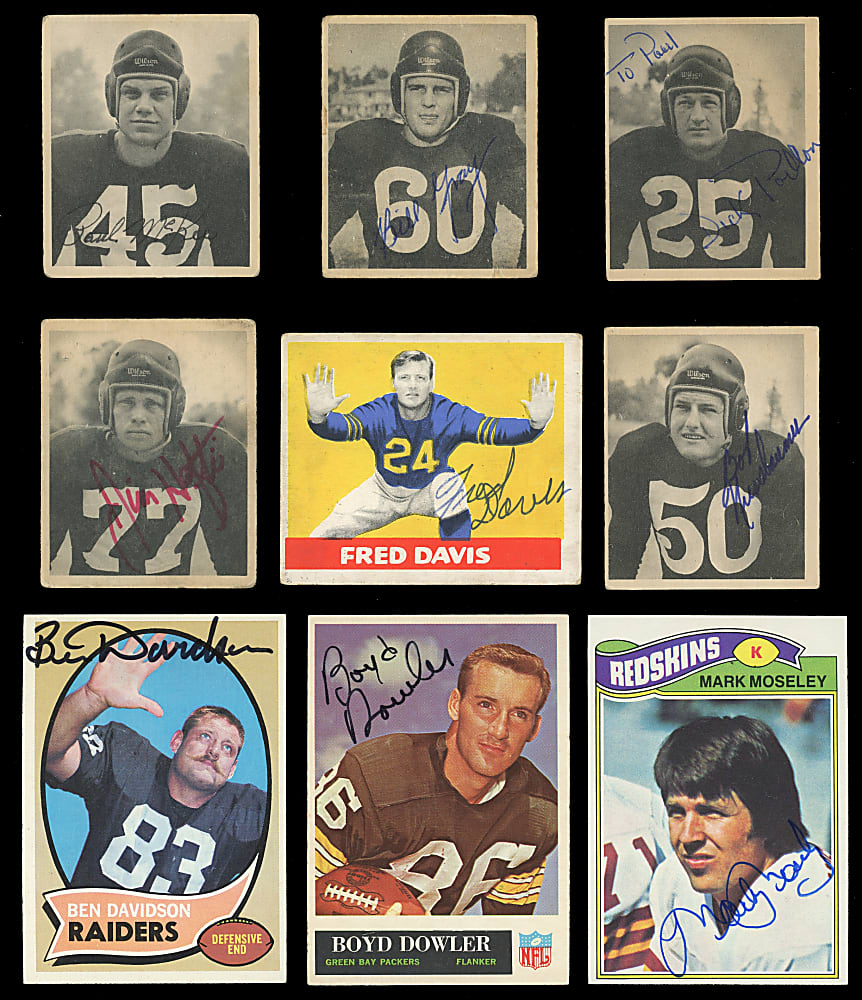 1948-1979 Washington Redskins Related Signed Card Collection (267)