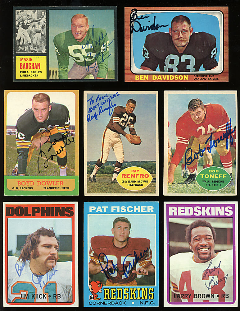 1948-1979 Washington Redskins Related Signed Card Collection (267)