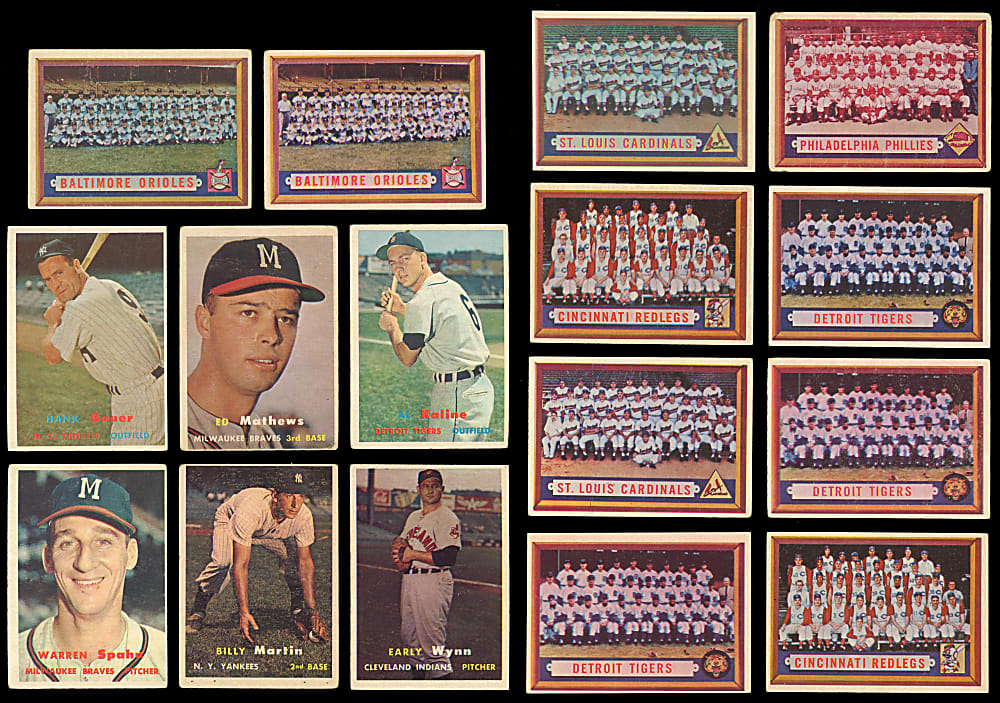 1957 Topps Collection (180) with Several Hall of Famers & Various Team Cards