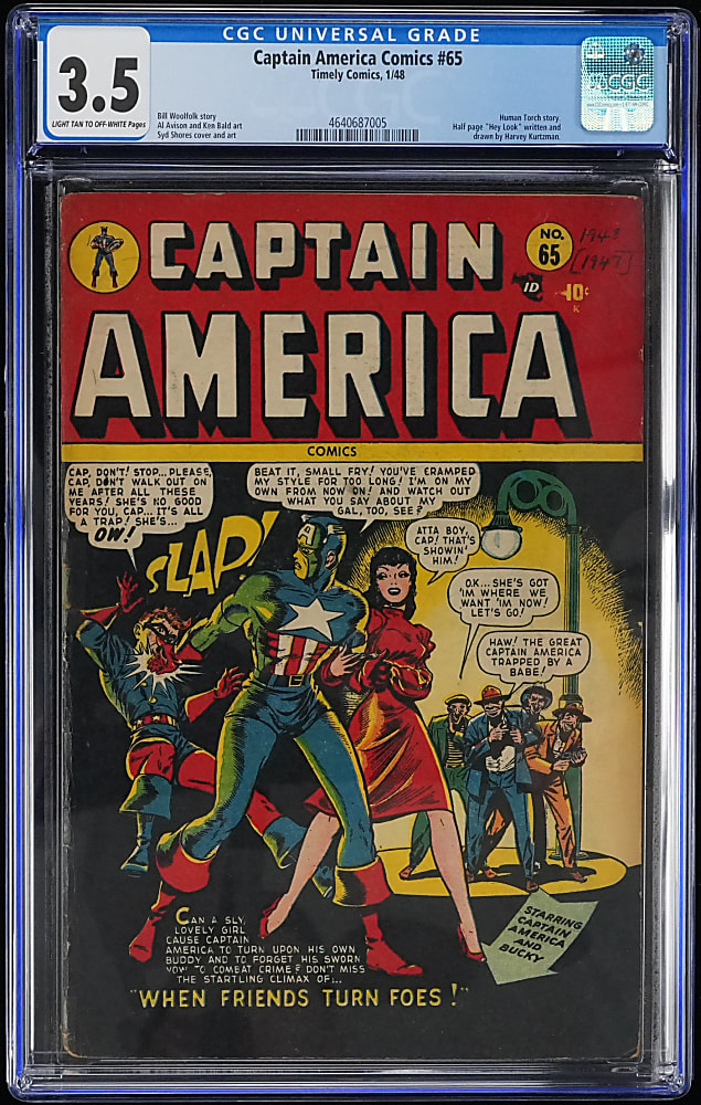 1948 Timely Comics Captain America Comics #65 - CGC 3.5