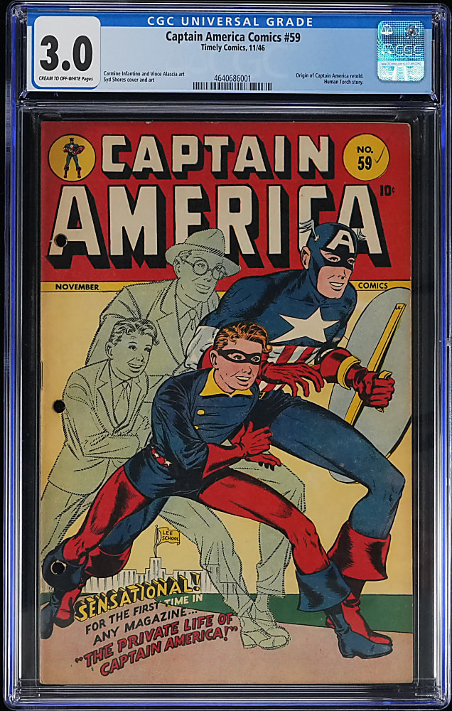 1946 Timely Comics Captain America Comics #59 - CGC 3.0
