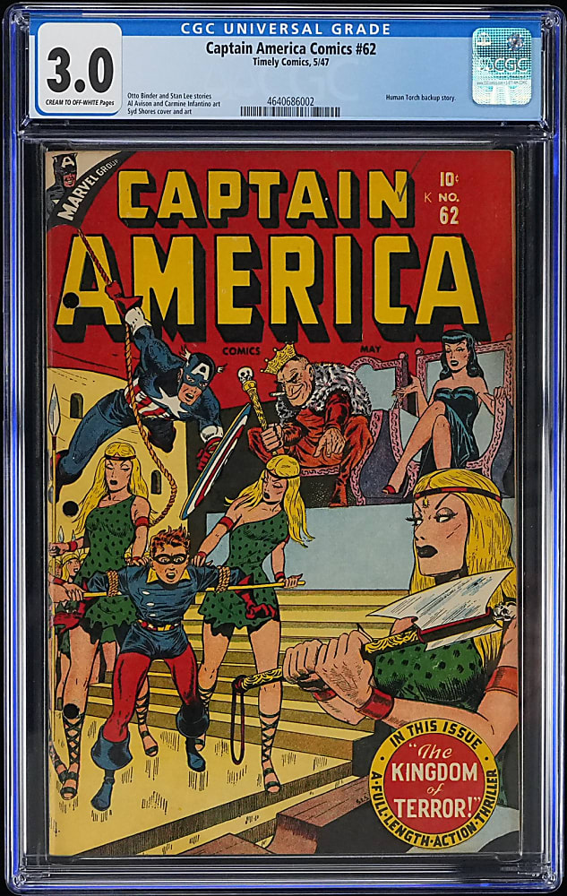 1947 Timely Comics Captain America Comics #62 - CGC 3.0