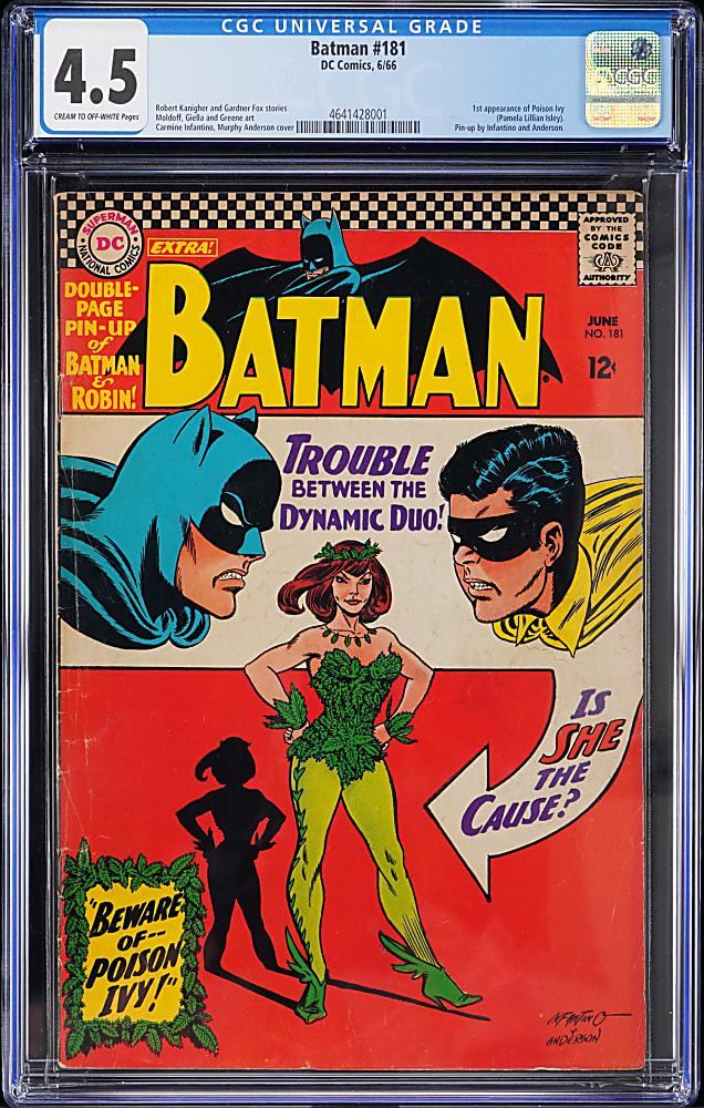 1966 DC Batman #181 First Poison Ivy - CGC 4.5