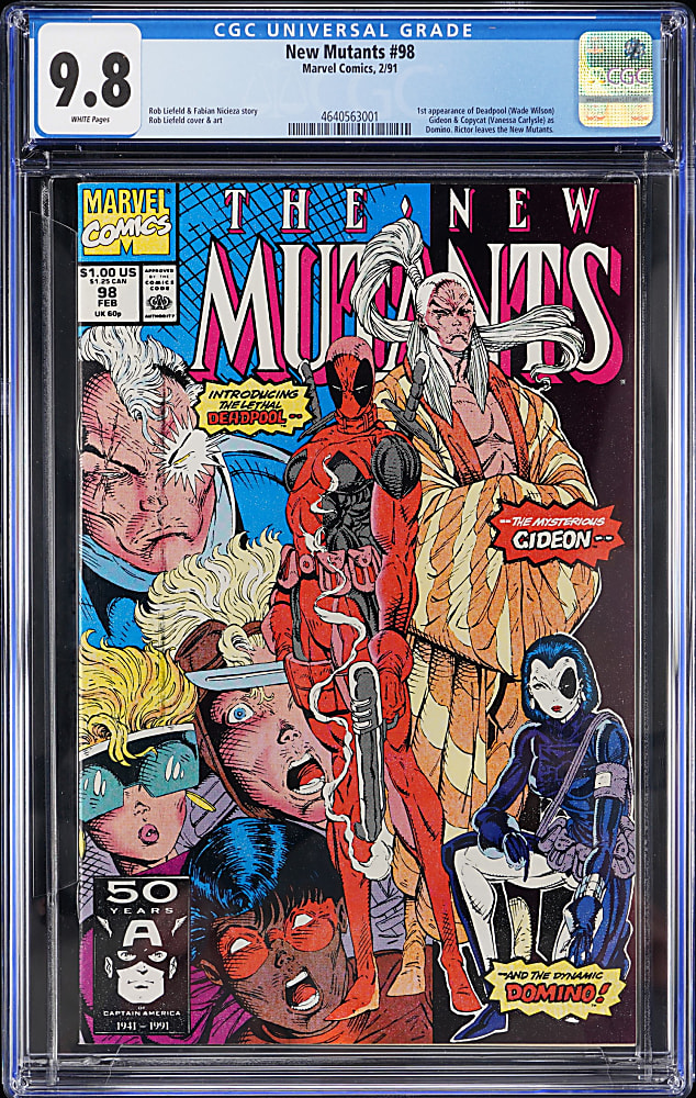 1991 Marvel The New Mutants #98 First Deadpool - CGC 9.8