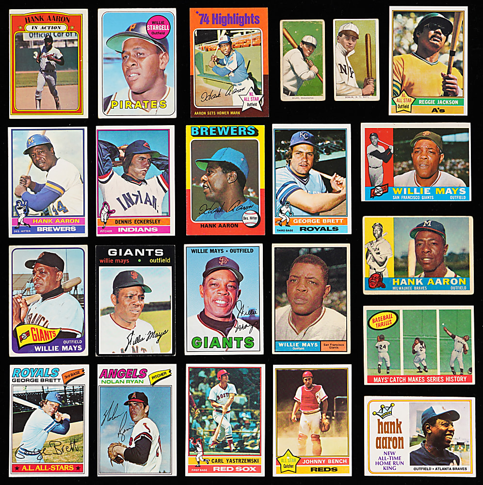1909-1979 Baseball Hall of Fame & Star Collection (306) with Aaron, Mays & Ryan