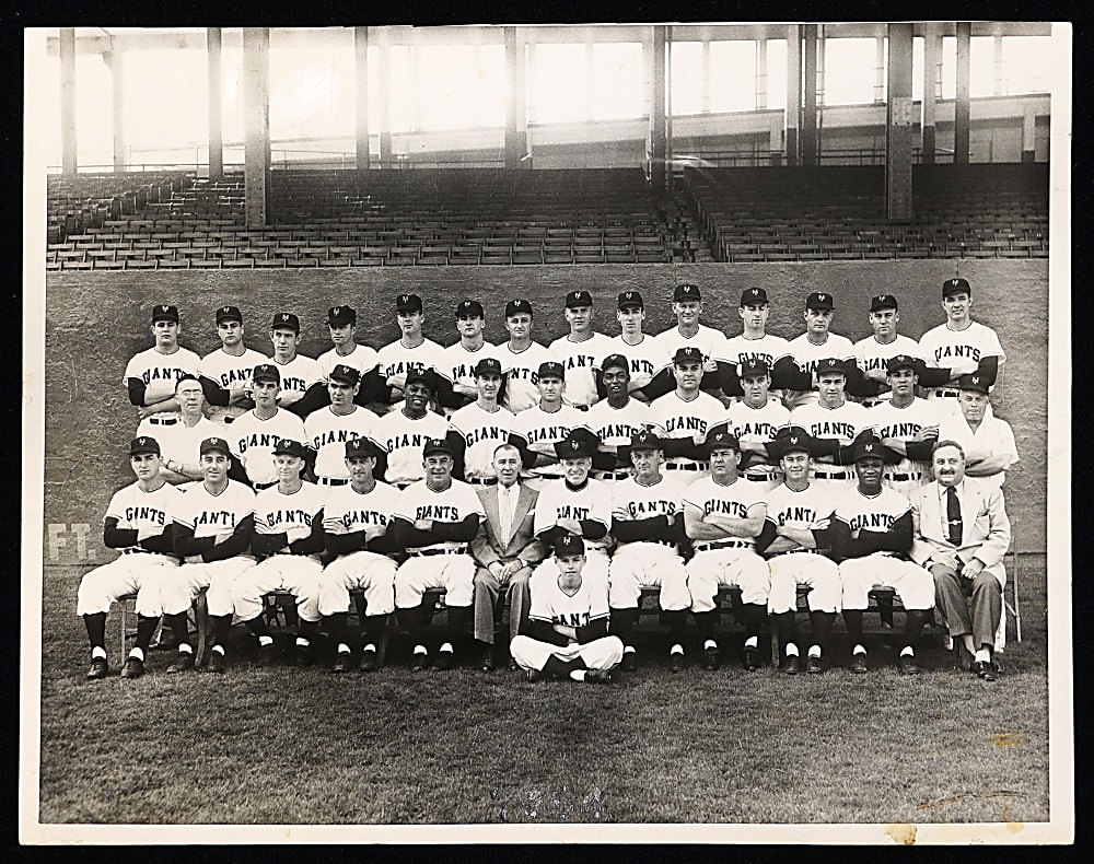 1954 World Champion New York Giants Original New York Daily Mirror 11x14 Photograph