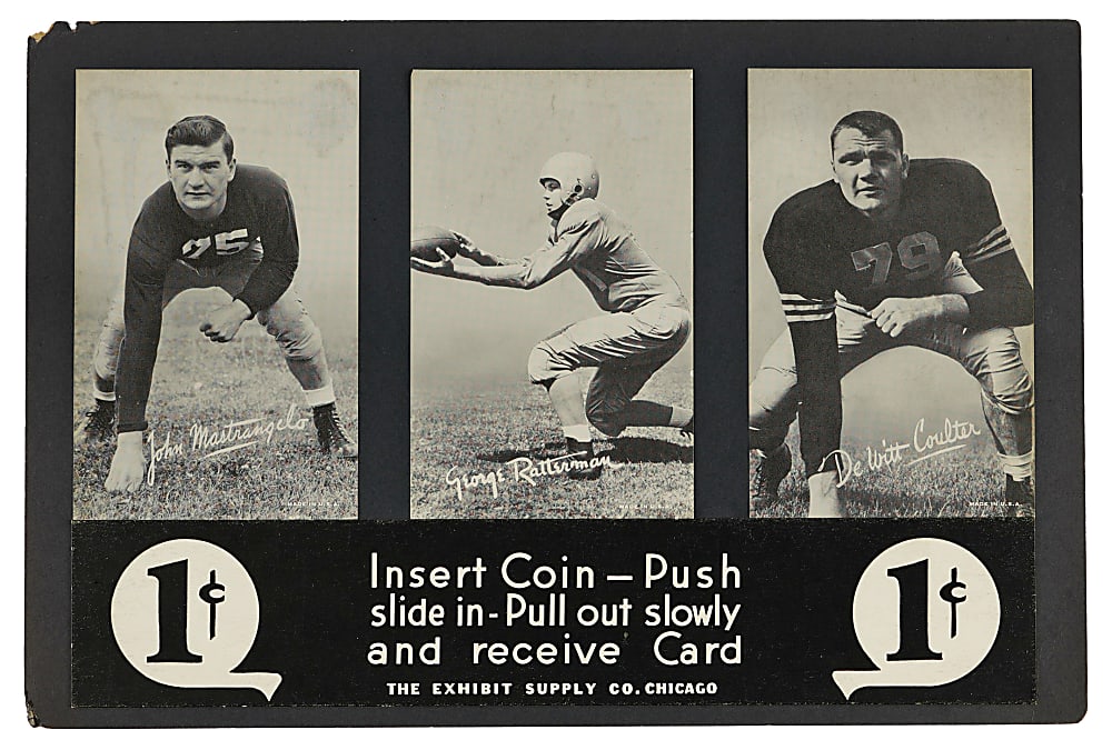 1948-1952 W468 Football Exhibits Advertising Display Header