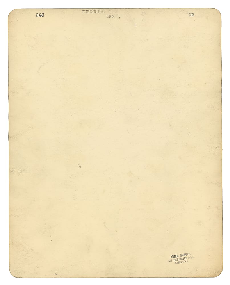 Circa 1938-1948 George Burke Leo Durocher Photograph