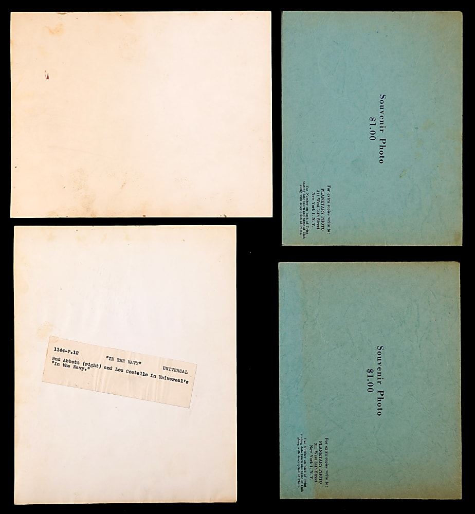 1940s-1950s Abbott and Costello Signed Photographs (4)