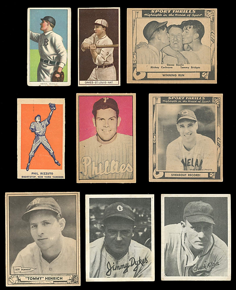 1909-1956 Baseball Shoebox Collection (255) with (7) Hall of Famers & Tougher Types