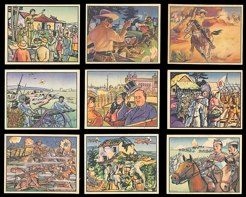 1933-1940 Non-Sport Collection (38) with Sky Birds, G-Men, Horrors of War & Lone Ranger - All Clean!