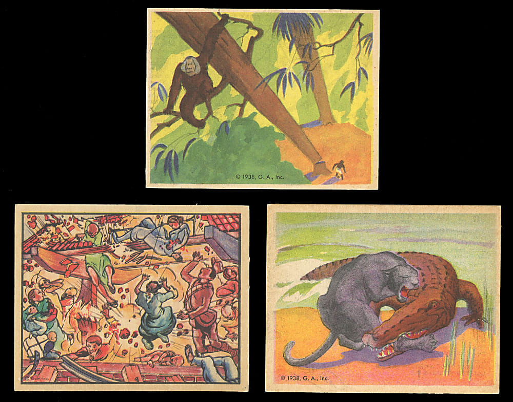 1933-1940 Non-Sport Collection (38) with Sky Birds, G-Men, Horrors of War & Lone Ranger - All Clean!