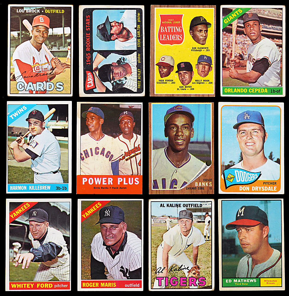 1958-1967 Topps Shoebox Collection (1,950+) with (50+) Hall of Famers