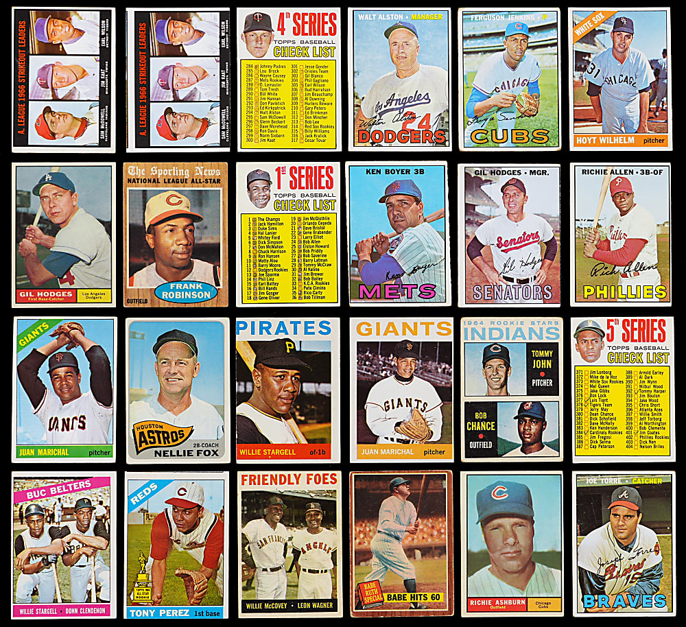 1958-1967 Topps Shoebox Collection (1,950+) with (50+) Hall of Famers