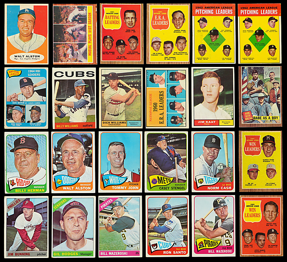 1958-1967 Topps Shoebox Collection (1,950+) with (50+) Hall of Famers