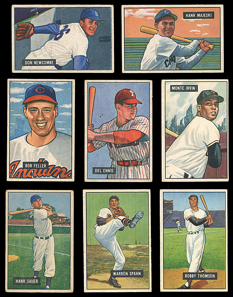 1951 Bowman Starter Set (155/324) with (18) Hall of Famers Including Whitey Ford Rookie & Ted Williams