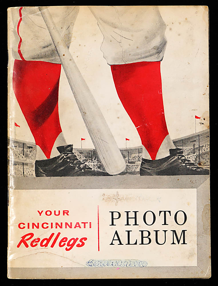 1957 SOHIO Cincinnati Reds Team Photo Album with Frank Robinson