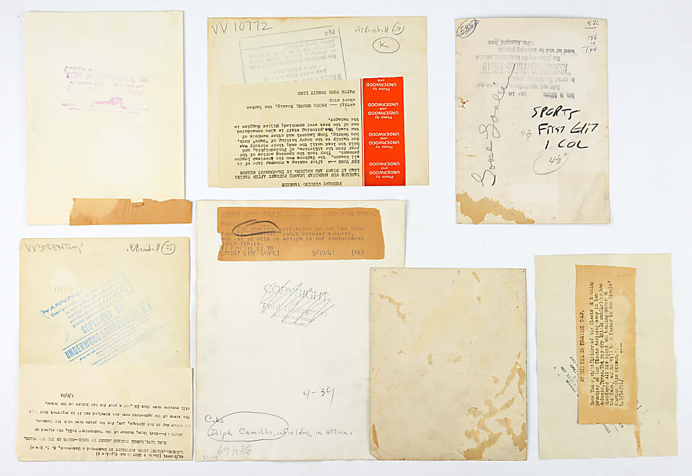 1920s-1940s Vintage Baseball Photo Collection (7) with Ross Youngs, Frankie Frisch & Goose Goslin