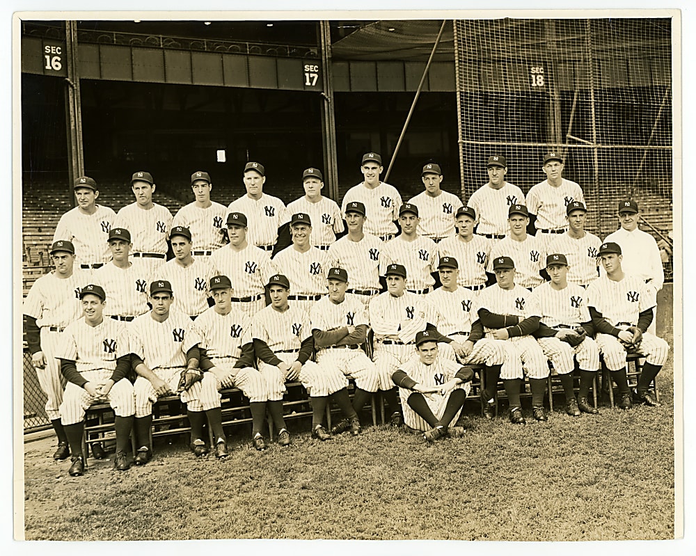 1942 American League Champions New York Yankees William C. Greene Vintage Team Photograph