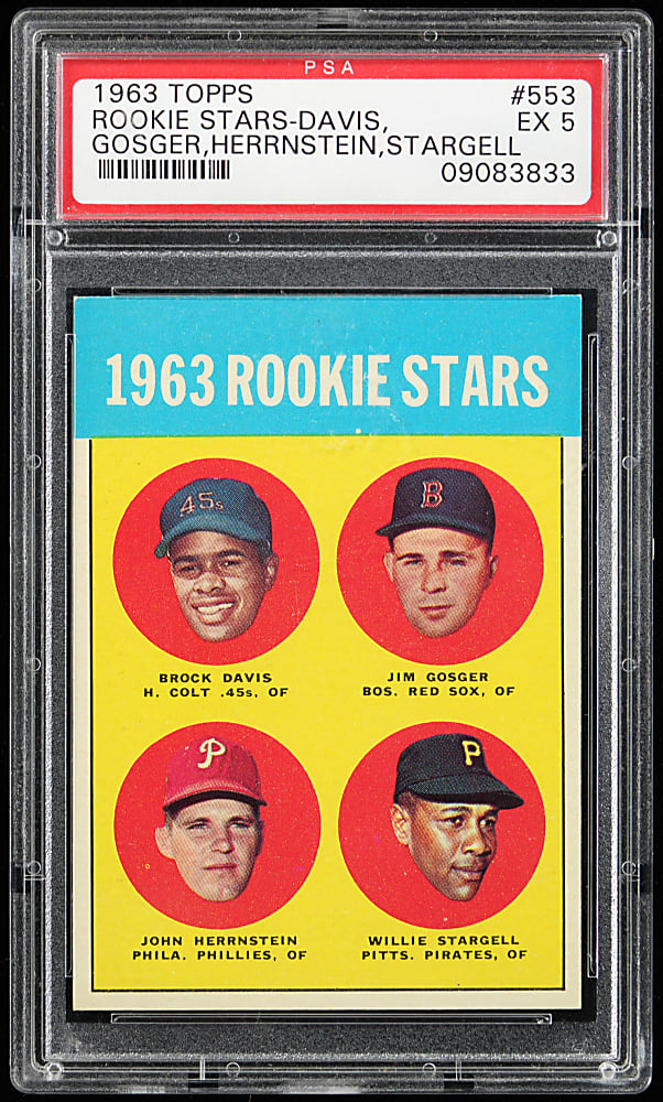 1963 Topps #553 Willie Stargell Rookie PSA EX 5
