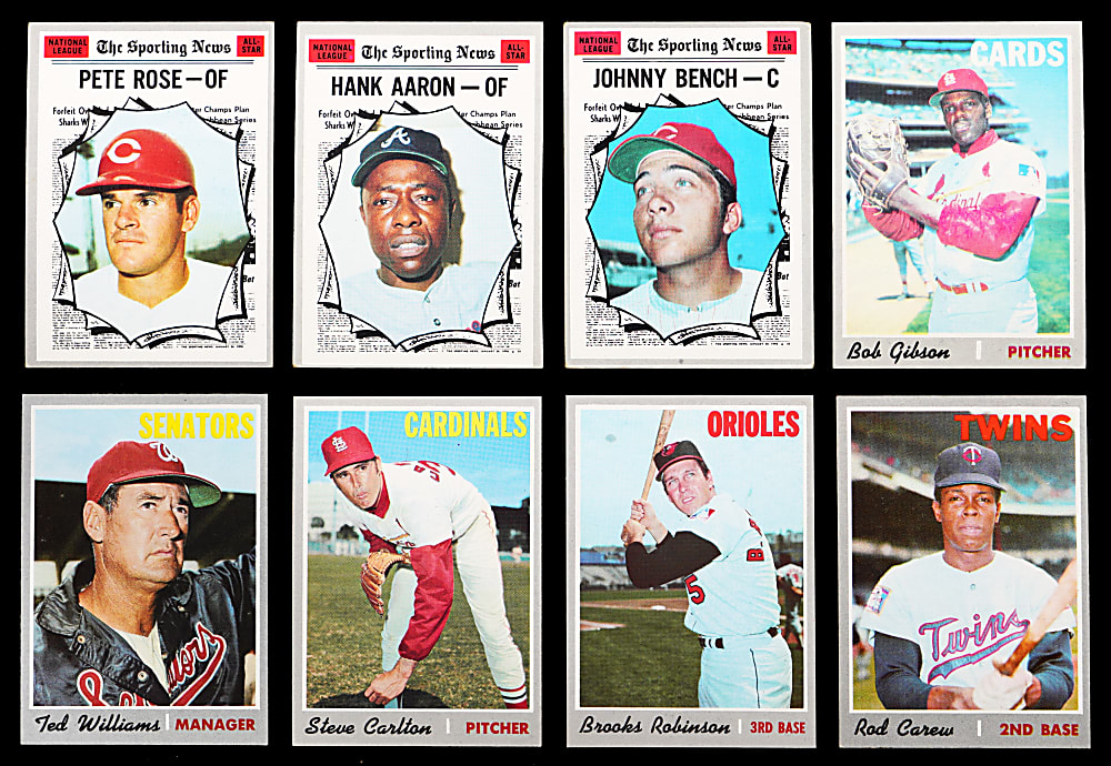 1970 Topps Near Complete Set (713/720) with #140 Reggie Jackson & #300 Tom Seaver - Both PSA NM 7
