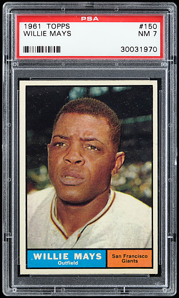 1961 Topps #150 Willie Mays PSA NM 7