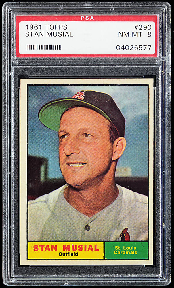 1961 Topps #290 Stan Musial PSA NM-MT 8