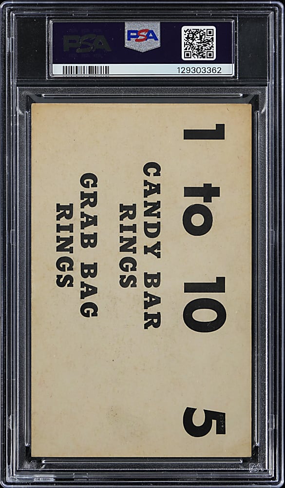 1962 Pittsburgh Exhibits Sandy Koufax 7 of Hearts PSA EX 5 - Rare Promo Back!