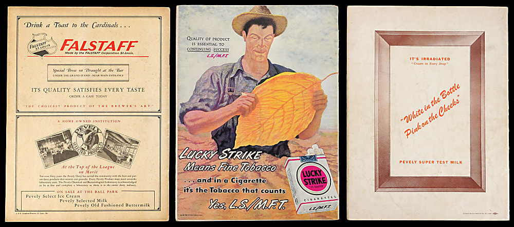 1931, 1944 & 1946 World Series St. Louis (American League & National League) Program Trio with 1944 Cardinals vs. Browns Example