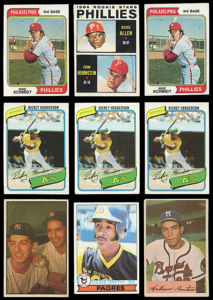1933-1980 Baseball Collection (57) with (12) Hall of Famers Including (5) Rookies