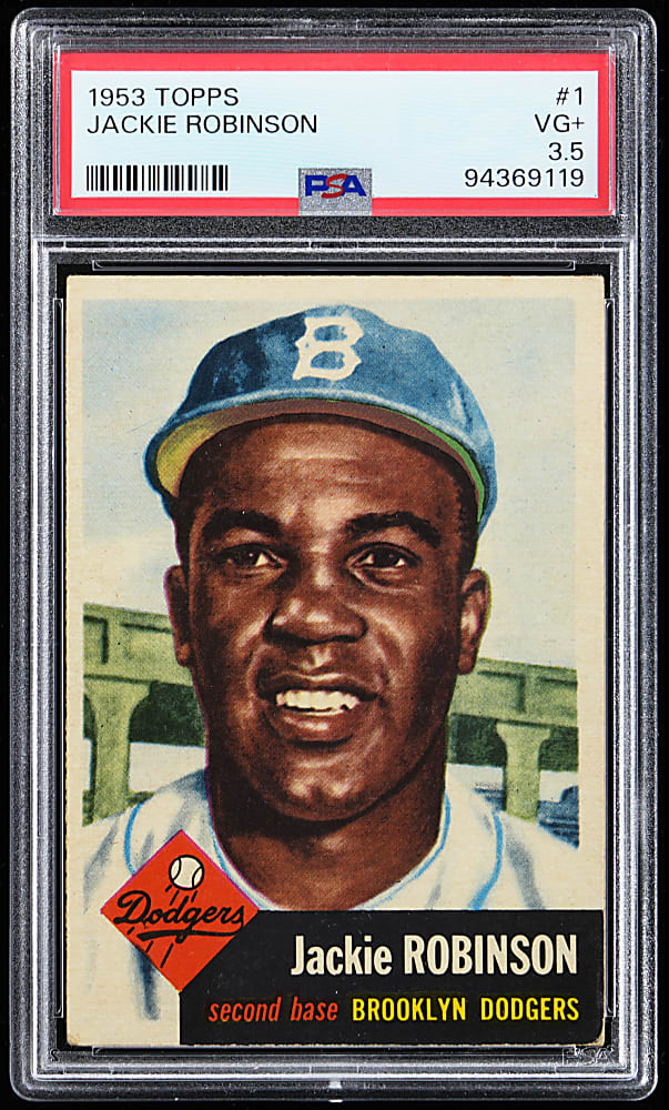 1953 Topps #1 Jackie Robinson PSA VG+ 3.5
