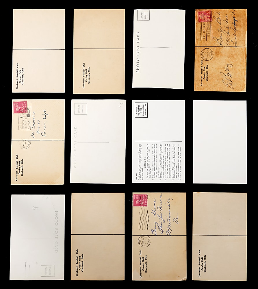 1950s-1970s Cincinnati Reds Team-Issued/Postcard Collection (44) with (26) Signed & Tough Frankie Robinson Example