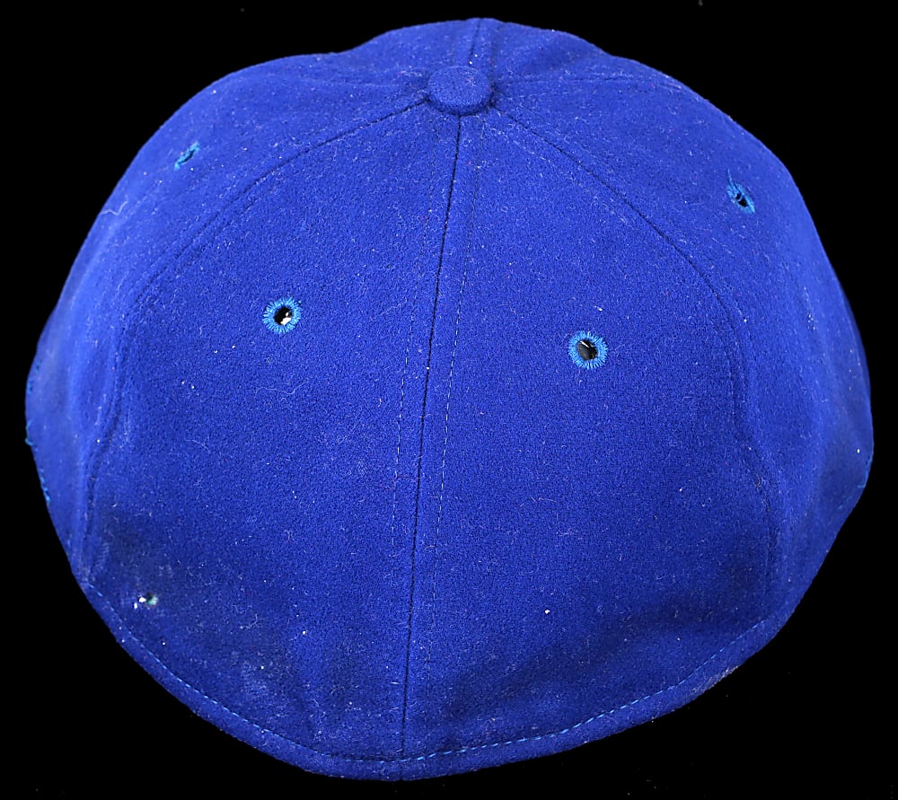 1949 Philadelphia Athletics Game-Used Cap with Phil Wood LOA - Tougher Style