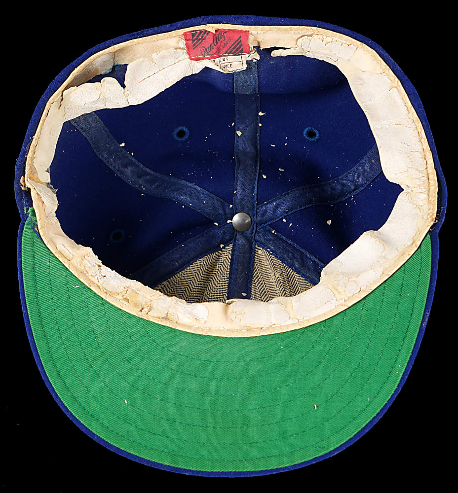 1949 Philadelphia Athletics Game-Used Cap with Phil Wood LOA - Tougher Style