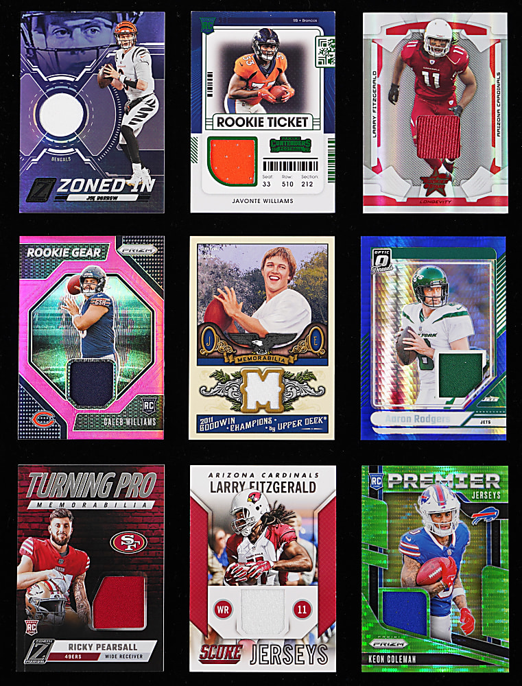 Modern Football Game-Used Jersey & Relic Collection (500+) with Hall of Famers & Superstars