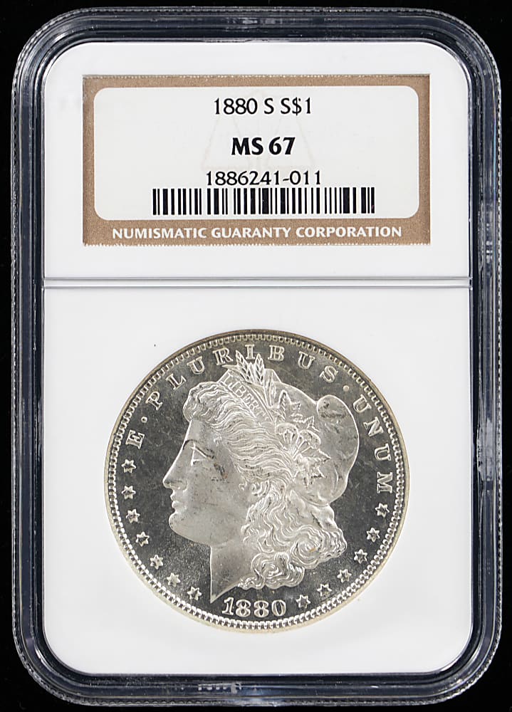 1880-S Morgan Silver Dollar - NGC MS67