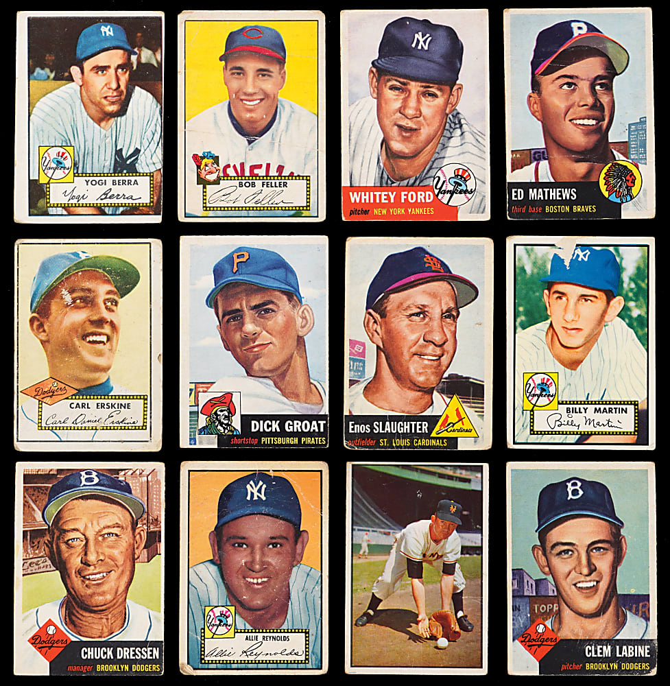 1952-1953 Topps & Bowman Collection (132) with Several Hall of Famers Including Yogi Berra & Whitey Ford