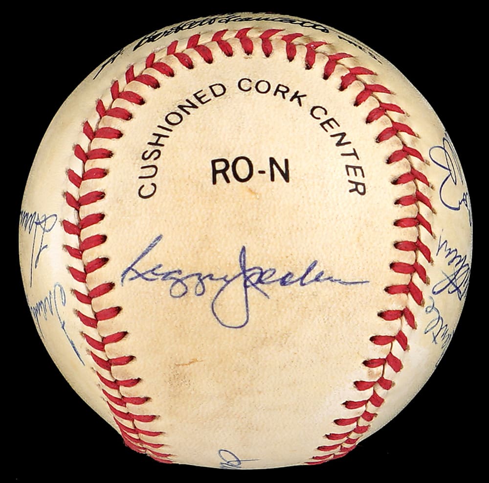 500 Home Run Club Multi-Signed Baseball with (11) Signatures Including Mickey Mantle & Ted Williams