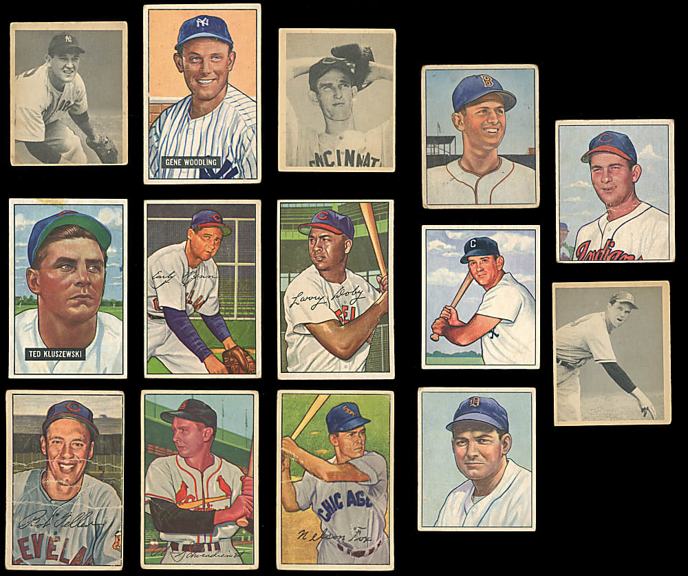 1948-1955 Bowman Collection (600+) with 1953 Black & White Complete Set (64) Plus (28) Hall of Famers & (93) Tough Series