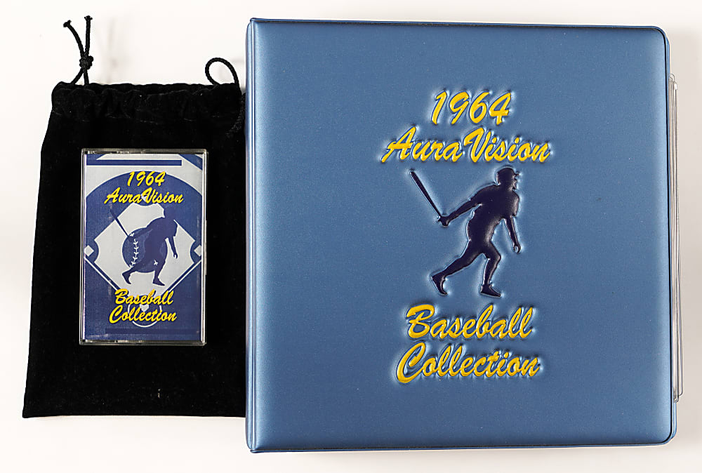 1964 Auravision Complete Set (16) with Koufax, Mantle & Mays with Commemorative Album & Cassette Tape