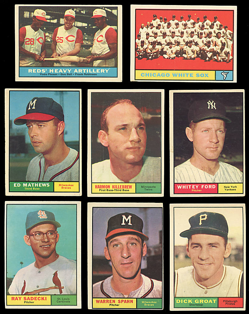 1961 Topps Starter Set (236/587) with (27) Hall of Famers Including Willie Mays