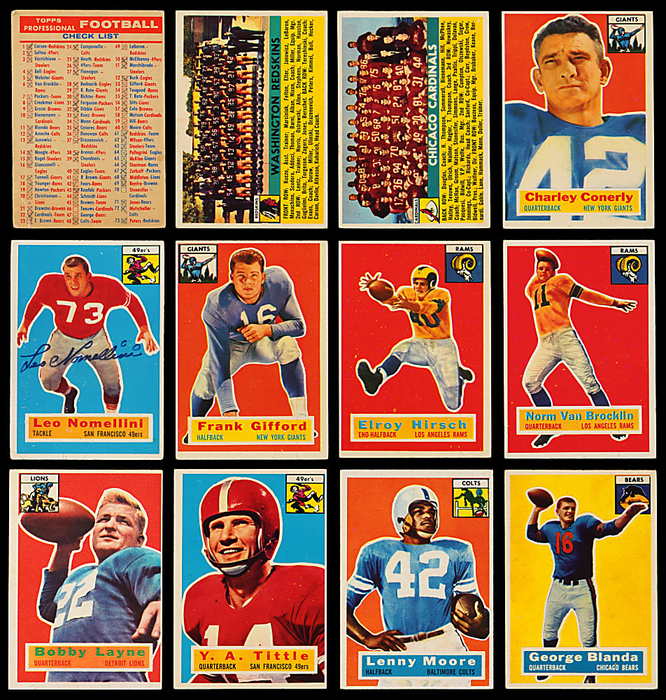 1956 Topps Football Complete Set (120/120) Plus Checklist