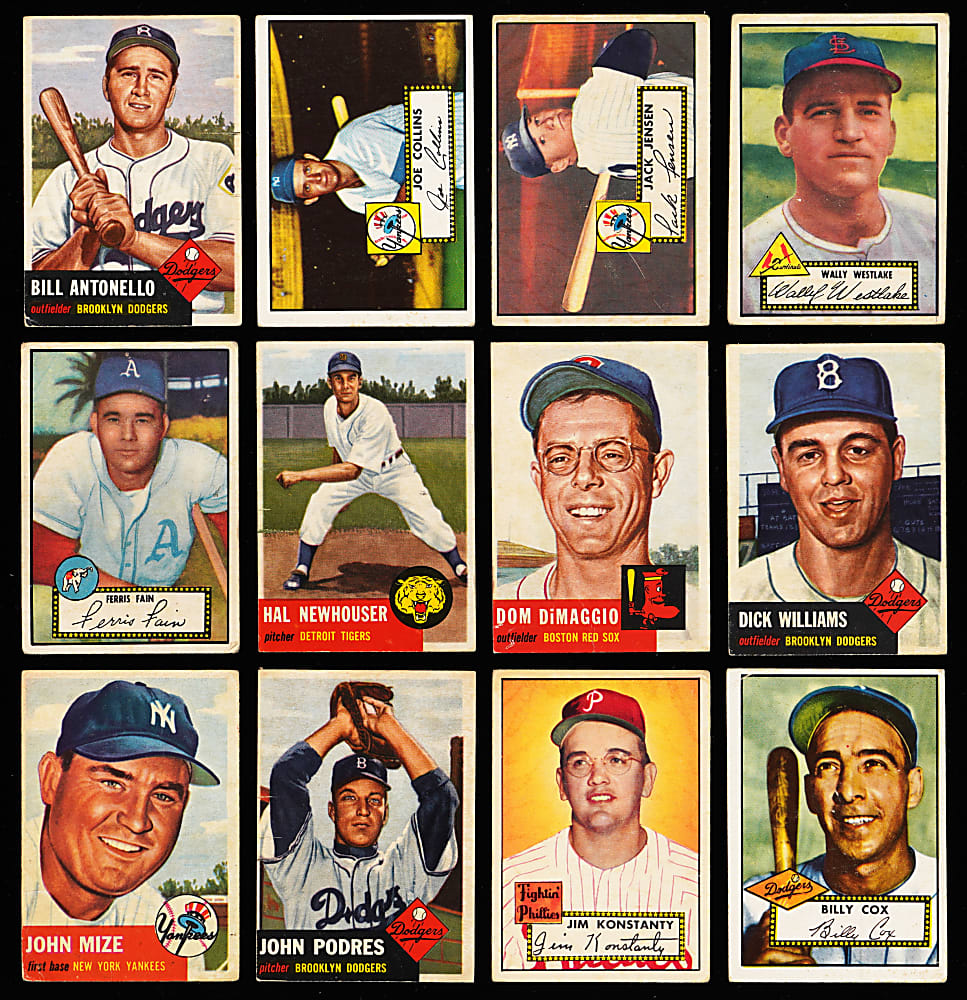 1952 & 1953 Topps Starter Set Pair - (125) Total Cards with Hall of Famers & Stars