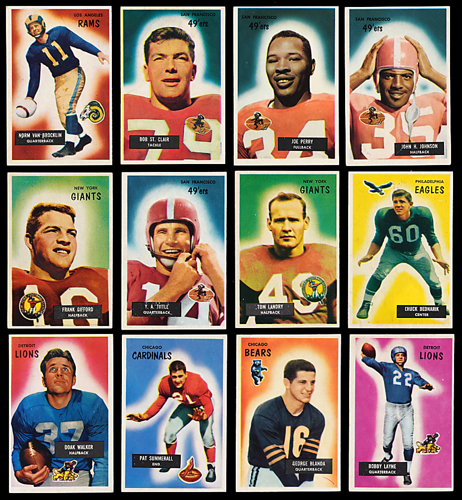 1955 Bowman Football Complete Set (160/160) - Clean!